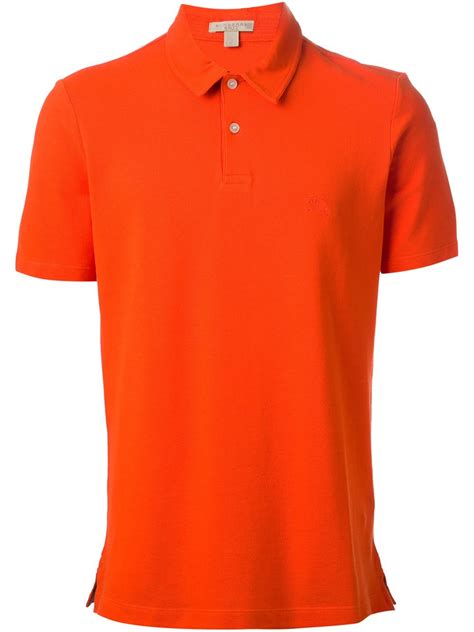 burberry polo shirt orange